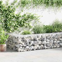Panier de gabion Mur en gabion Clôture de gabion Acier galvanisé 100x50x50 cm 81056