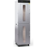 Klarstein Dehydrator 4000W Commercial Food Dehydrator, 48 Stainless Steel Shelves, 2 Chambers, 30-90°C, 24h Timer, 6 Fans, Ideal for Fruits, Vegetables, Meat, Herbs, Silver