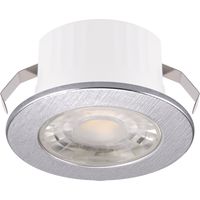 Luminaria LED decorativa plateada 3W 4100K IP44 FIN Ideus 03871