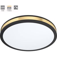 Plafoniera Moderna Pescaito Acciaio Nero Luce Led Integrato 10W