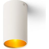 Faretto lampada TUBA da soffitto bianco opaco/oro 230V GU10 35W