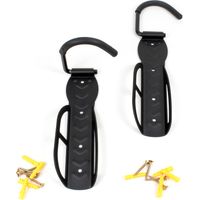 Soporte de pared para 2 bicicletas de 30 kg ahorro de espacio 2 ganchos de pared para bicis MTB y otras