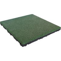 Fallschutz Gummifliese - 75 mm Höhe – 50 x 50 cm – Grün