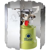 Windschutz für Campingkocherbrenner – Silber