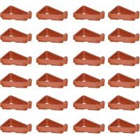 Pieds de pot de fleurs triangulaires 24 pièces – Supports stables en plastique pour intérieur et extérieur – Hauteur 7 cm, largeur 5,5 cm