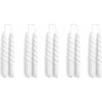 Velas mini swirl blancas diseño elegante