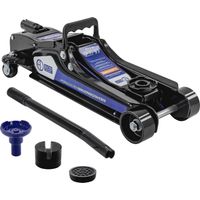 Ecd Germany – Cric rouleur hydraulique 2,5 tonnes – Hauteur de levage 80-360 mm – Roulettes pivotantes 360° – 2 patins en caoutchouc inclus