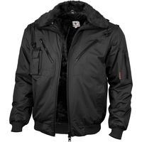 Qualitex Pilotenjacke wasserdicht, Größe: M, Farbe: schwarz