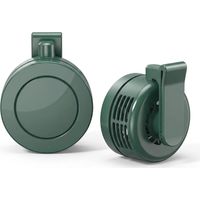 Mini Clip Fan, USB Rechargeable Portable Cooling Fan, 3 Speeds, 360° Adjustable Clip Fan for Travel, Office & Outdoor Use(Dark green)