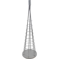 Arbre décoratif HHG-462, sapin de Noël, arbre décoratif, décoration de Noël, sapin de Noël à décorer, métal 90 cm, couleur argent