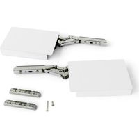 Emuca Compas pour portes relevables Altius Lift, Relevable 1100-2900 (medium=M), Acier et plastique, Blanc