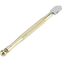 Tagliavetro professionale – manico in metallo – strumento di taglio – piastrelle / specchio / bottiglia – design a matita – rame