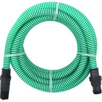 Tuyau d'aspiration avec raccords en PVC vert 1" 10 m PVC vidaXL