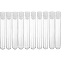 50 tubes en plastique transparent
