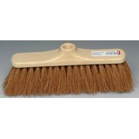 Balai Coco Droit 29cm Fibres De Coco Naturelles, Manche Façon Hêtre - Brosserie Thomas