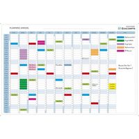 Planning magnétique annuel effaçable à sec - Exaplanner