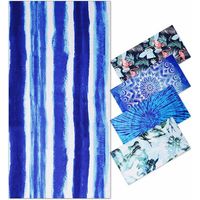 Serviette de Plage Microfibre Anti Sable Homme Femme - XXL Drap de Plage Adulte, Serviette Piscine de Bain, Couverture de Plage pour Natation Sport, Super Absorbant, 180x90 cm, Bleu Rayédengyank