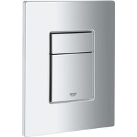 Grohe – Plaque de commande WC 38732P00 – Chromé mat – Dimensions 156 x 197 mm – Mécanisme double touche – Économie d'eau 50%