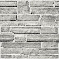 Panneaux Muraux 3D Adhesif Pierre, 10 Pièces, 30x30 cm, Grise Fausse Brique Murale PVC, Revêtement Mural 3D Adhésif Imitation Pierre pour Salon, Chambre