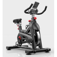 FIT4YOU Exercise Bike Indoor Cycling Home Gym Workout Cardio Fitness LCD Monitor Black