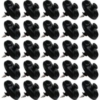Lot de 25 Fixations déco vis Placo Noir - L'Attachante