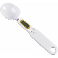 Balance de cuillère numérique pour Aliments de Cuisine Haute précision Petite échelle avec Fonction Tare Peser et mesurer 1,1 LB / 500 g (0,1 g) d'échelle de milligrammes, Blanc Fonepro