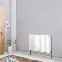 600x1003 Oval Column Designer Radiator Bathroom Central Heating Double White