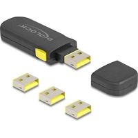 Set blocca porte USB Delock 22031 4 pezzi busta polietilene