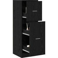 Meubles de Rangement,Cabinet de Pharmacie Chêne noir 40 x 41 x 118 cm CFW107911