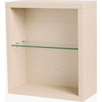 Cube de rangement mural en bois chêne – Dimensions 45 x 40 x 18 cm – Caisson modulaire pour organisation intérieure – Cedam - BOIS 45 X