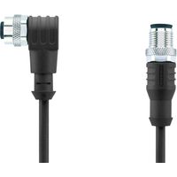 Escha 8044050 Sensor-/Aktor-Steckverbinder, konfektioniert M12 Stecker, gerade, Buchse, gewinkelt 2.