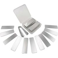 100 étiquettes en aluminium pour plantes, étiquettes métalliques pour plantes, étiquettes d'identification d'arbres, étiquettes rondes en aluminium décoratif.