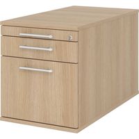 bümö office Rollcontainer - mit Hängeregistratur Eiche
