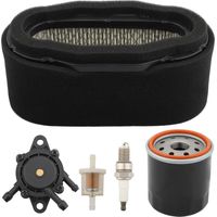 Compatible con el kit de ajuste del filtro de aire 11013-7024 M150949 para tractores cortacésped Kawasaki FH721V de 4 tiempos GT245 GX335. Reemplaza las piezas 11013-7005 y 11029-7012.