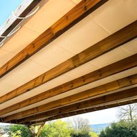 Tecplast – Toile pergola étanche 4x6 m en PVC – Anti-UV 5% – Ourlet de 50 mm avec œillets en laiton – Garantie 5 ans