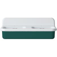 Lavabo rétro double en céramique 102 cm - True Colors Lite - Pétrole