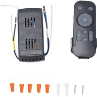 Universal Ceiling Fan Remote Control Kit Ceiling Fan Light Timing 3 Speed Remote for Ceiling Fan Lamp Wireless Remote Control Replacement