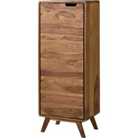 Meuble de salle de bain 50x35x128 en bois de Sheesham naturel sablé MALMÖ 2 260