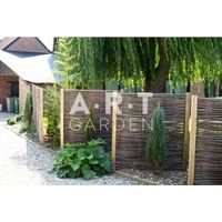 Panneau claustra en Noisetier Tressé en horizontal - Hauteur 180 X Largeur 150 cm