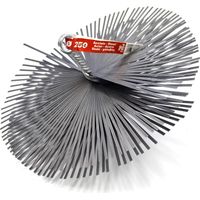 Pyro Feu 862618 Testina spazzacamino acciaio 250 mm filettatura metrica 12, Grigio