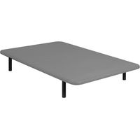 Base rembourrée en maille 3D renforcée avec 5 barres transversales gris - 80x190 cm