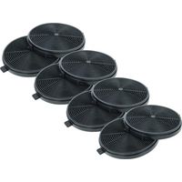 vhbw 8x Activated Carbon Filter Replacement for PKM 10095567, CF150 for Extractor Hood - 11.8 cm