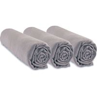 Lot de 3 Draps housse 100% Coton Bio - 60x120 cm - Noisette