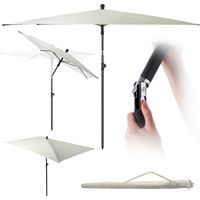 Ombrellone da giardino KADAX grande 210 cm copertura rettangolare pieghevole per balcone