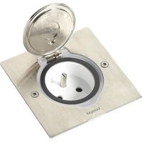 Legrand 089700 Placa de suelo acero inoxidable cepillado Mosaic