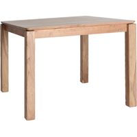 Table à manger nordique en bois d'acacia clair démontable - Bois naturel clair veiné