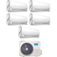 Midea Penta Split rèversible Climatiseur BreezeleSS+ série 9+9+9+12 avec M5O-42FN8-Q R-32 Wi-Fi intégré 9000+9000+9000+12000 - Nouveau