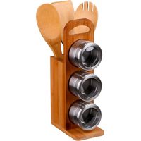 Set 7 Pezzi Con 3 Porta Spezie Utensili E Organizer
