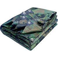 Werka Pro – Bâche camouflage 130g/m² 5x6m – PVC traité anti-UV – Œillets en aluminium tous les 1m – Pour protection extérieure discrète