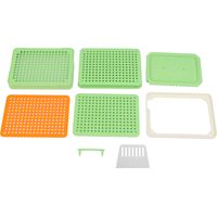 200 trous 0 plaque de remplissage de gélules semi-automatique, remplisseur de poudre pour gélules vides, vert